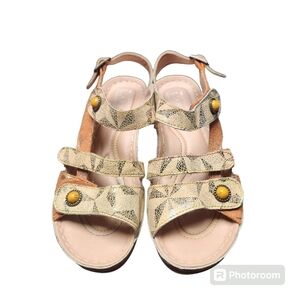 L’Artiste by Spring Step Payoka Wedges sandals orange Sz. 6/US 36/EU